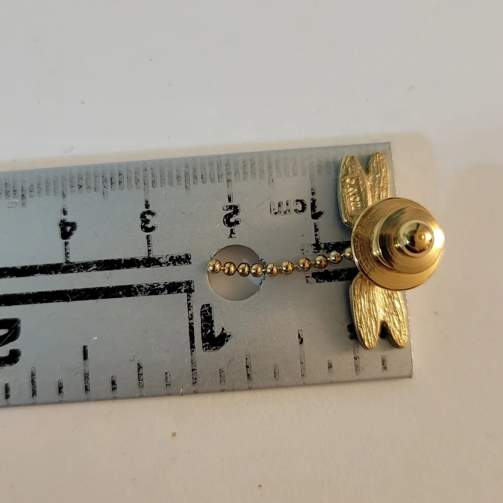 Vintage Avon Dragonfly Lapel Pin Blue Green Goldtone